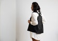Black Large Backpack, Backpack, Vegan Leathe For Women, Vegan Bike Backpack