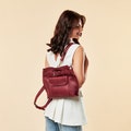 Convertible leather backpack purse, Shoulder bag backpack, Crossbody backpack for women, Customized leather backpack, Womens backpack purse