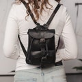 Leather mini backpack women, Leather mini backpack purse, Leather small backpack purse, City backpack, Small backpacks for women
