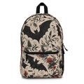 Bat print backpack, Bat Lover Design Dark Cottagecore Travel Back Pack, Spooky Bat Accessories, Goth Back Pack, Goth Back To School Supplies
