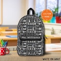 Personalized Teacher Backpack, Custom Name Teacher Bag, Graduation Gift for New Teacher Appreciation Gift, Elementary Unique Teacher Gift