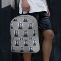 Floppy Ear Goat Photo on Backpack