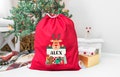 Customized Santa Sack, Christmas Present Sack, Christmas Eve Santa, Christmas Sack, Personalized Christmas Toy Sack, Christmas Gift Bag