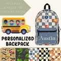 Personalized Backpack Kids  Back To School Backpack Customized Kids Backpack for Girls Custom Backpack Back To School Book Bag Personalized