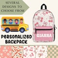 Personalized Kids Backpack Back To School Backpack Customized Kids Backpack for Girls Custom Backpack Back To School Book Bag Personalized