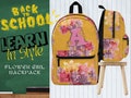 Back Pack school Initial A name Back pack for school Back to school Back Pack Travel Back pack for kid initial A name back pack