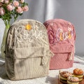 Personalized Children's Name Backpack,Custom Name Backpack,Handmade Corduroy Backpack,Personalized School Bags for Kids,Gift for Toddler