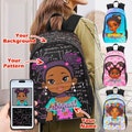 Personalized School Bookbag, Custom Backpack with Text, Custom Travel Backpack, Name Print Bookbags, Gift for Girls, Back to School Gift