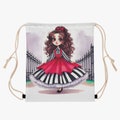Lydia Lidia Beetle Juice Halloween Drawstring Backpack Bag. Trick or treat. Theme parks. Free Shipping