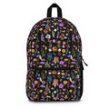 Vintage Pressed Flowers School Bag | Floral Durable Travel Bag | Cute Travel Backpack