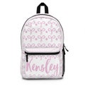 Personalized Coquette Backpack, Monogram Knapsack, Custom Name Bag, Chic Travel Pack, Teen Girl Backpack, Stylish Schoolbag