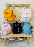 Customizable Mini Backpack in Organic Cotton - Ideal for Children and Adults