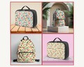 Floral Backpack Set for Kids ? Cute Flower School Bag & Matching Lunchbox, Durable and Lightweight