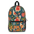 Folk Art Cottagecore Custom Backpack, Personalized Backpack, Back to School Gift, Custom BTS Bag, Scandi Art Back pack, cute teen backpack