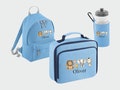 Personalised Name Safari Backpack Set, Lunch Bag Water Bottle and Backpack, Back to School Animals Kids Bag, Custom School Children Gifts