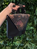 Witch & Cats Faux Leather Backpack, Personalised Backpack, TTRPG Bag, Bag of Holding, Travel Bag,