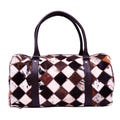 Cowhide Leather Duffle Bag ? Genuine Hair On Leather Weekend Overnight Travel Bag for Women, Leather Duffle Bag for Men