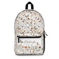 Custom name Wildflowers backpack, Personalized girls school bag, Back to school, Floral bag pack,  Kids backpack, Butterfly backpack - BuG