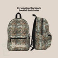 Personalized Bookish Book Lover Backpack And Lunch Bag Tumbler Set, Boho Back To School Bookbag, Custom Travel Knapsack, Girl Birthday Gift
