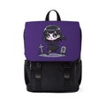 Cute Goth Girl Skipping Through The Cemetery | Purple Pastel Goth Unisex Casual Shoulder Backpack