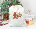 Oh Snap Santa Bag, Christmas Tote Bag, Xmas Gift Bag, Christmas Party Favors, Christmas Party Favor Bag, Christmas Sack for Gift Tote Bag