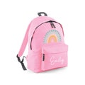 Personalised Kids Rucksack with Rainbow Design & Name - Perfect for Boys, Girls, Nursery and Primary School Children, Back to School