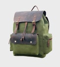 Soft waterproof canvas leather backpack, Travel backpack Leather backpack men Stylish backpack Men leather backpack Christmas Gift