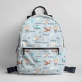 Personalized Custom Name Backpack, Airplanes, Rocketship's, Back to School, Kids Children's Birthday Christmas Gift, Bag, Rucksack Book Bag