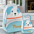 Personalized Child's Puppy Character Backpack, Toddler Backpack, Preschool Backpack, Stephen Joseph Sidekick, Lunch Pal Lunch Box
