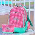 Pink Polka Dot Backpack, Personalized Kids Backpack, Embroidered Backpack, Monogrammed Pencil Bag, Embroidered Bag, Back to School