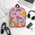 Custom Name Floral Backpack, Flower Backpack, Customized Spring Inspired School Bag, Bloom Backpack