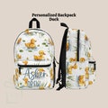 Personalized Country Duck Backpack, Duckling Kid Back To School Lunch Bag Set, Custom Name Daycare Travel Bookbag, Tumbler Birthday Gift