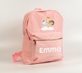 Cute Kids Bags, Cute Animal and Rainbow Backpack, Girls Back to School Gifts, Personalized Rainbow Bag, Daycare Bag, Preschool Backpack