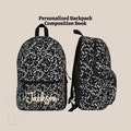 Personalized Composition Book Bag Backpack, Kid Back To School Lunch Bag Set, Custom Name Travel Bookbag, Daycare Tumbler, Boy Birthday Gift