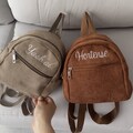 Custom Backpack for toddler,  Personalized Kids Mini Backpack: Hand-Embroidered Custom Name Bag