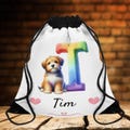 Drawstring Bag for kids, Kindergarten bag, sports, travel, beach, shopping