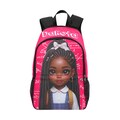 black girl bookbag, pretty in pink, personalized bookbag, girl bag, back to school, black girl backpack, custom name bag, scholar