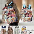 Personalized Backpack with Funny Photos, Custom Backpack Pictures Print, Backpack with Photos, Back To School Gifts, Backpack for Boys Girls