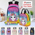 Unicorn Backpack,Custom Backpack for Girl,Kids Backpack,Little Girl Backpack,Princess Backpack With Name,Toddler Backpack,Matching Lunch Bag