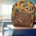 PERSONALIZED Hereford Cattle Sunflower Western Backpack Diaper Bag, Punchy Western Christmas Gift, Back to School Cowgirl Sunflower Backpack