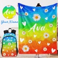 Personalised Toddler Backpack with Name, Fairy Backpack, Toddler Girls Backpack, Customized Adult Backpack, Personalized Blankets for Kids