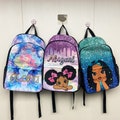 Personalized Afro Girl Backpack With Name,Custom Mermaid Backpack for Girls,Name on School Bag,Back to School Backpack,Birthday Kids Gift