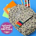 CUSTOM Back to School Backpack, Camo Old School, Personalized Bag for sleepover, Toddler School Bag, Daycare Bag, Boys, Backpack lunchbox