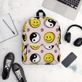 Backpack -Unique bag, smiley emoji designs, college bag, travel bag, backpack, gift for friend and sister