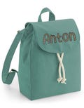 Children's backpack personalized with name, kindergarten, daycare, nursery, ochre
