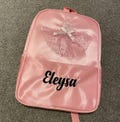 Ballerina Backpack for Girls ? Pink with 3D Ruffle Skirt and Personalized Name Embroidery