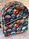 space wars handmade backpack. Mini backpack