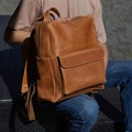 Leather Backpack for Men, Laptop Backpack, Leather Travel Bag, Gift for Him, Birthday Gift