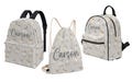 Farm Grey Lamb Sheep backpack back pack for toddler child nursery preschool school changing bag Personalised custom name Canvas Drawstring