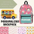 Backpack Kids Personalized Back To School Backpack Customized Kids Backpack for Girls Custom Backpack Back To School Book Bag Personalized